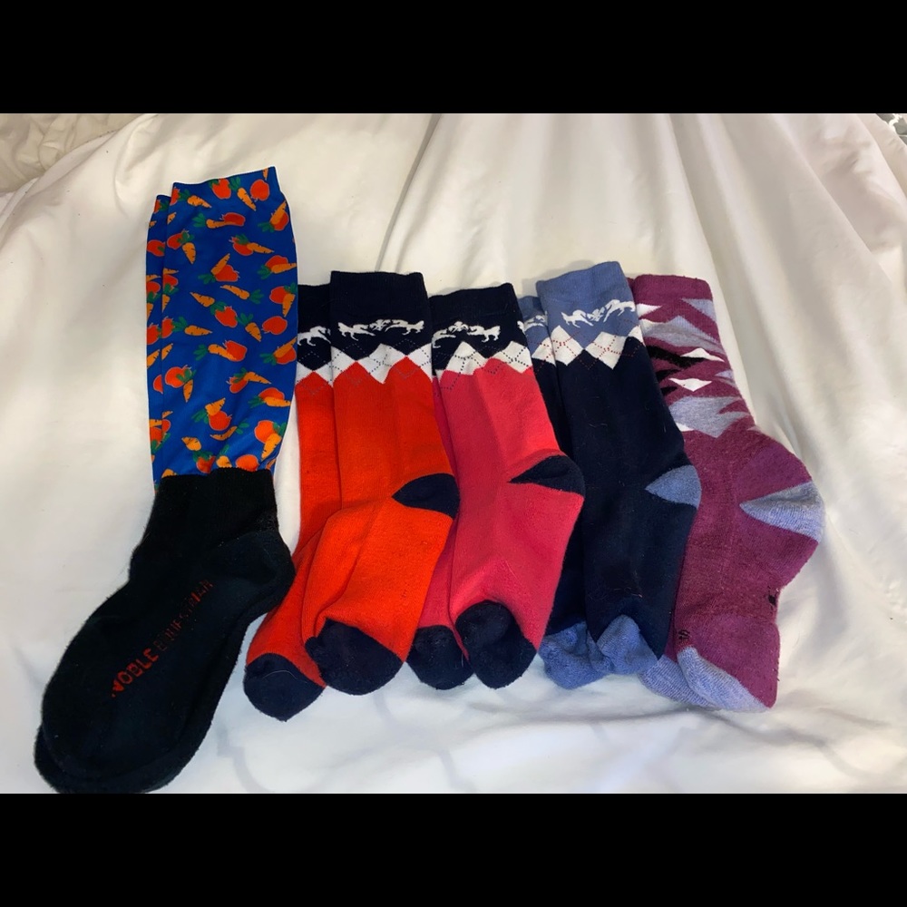 Equestrian Sock Lot - 5 Pair